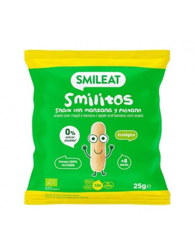 Smilitos con manzana y plátano BIO 25g