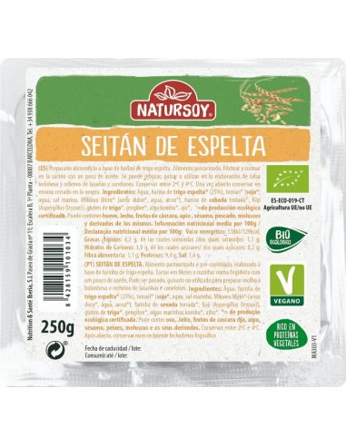 Refrig seitán de espelta BIO natursoy  250 g