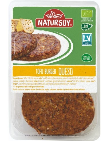 Refrig hamburguesa vegetal tofu y queso natursoy  160g 2 unidades