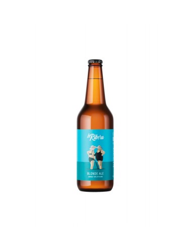 Cerveza artesana la ribera rubia sin gluten 330 ml