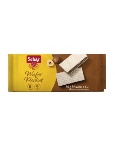 Barquillo de avellana wafer pocket 50g Schär