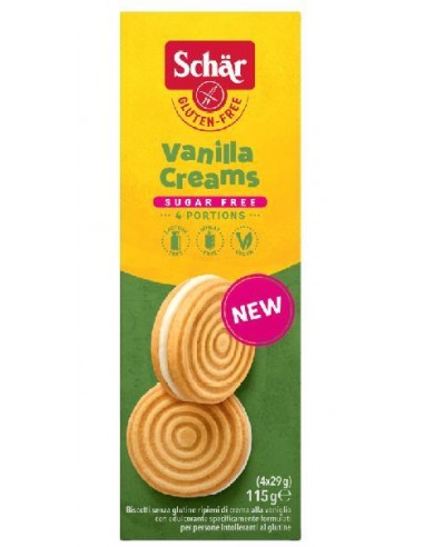 Galletas vanilla creams sin azucar - sin gluten 115g