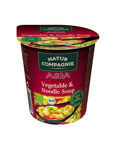 Vaso sopa inst asia pasta y verduras BIO 55g