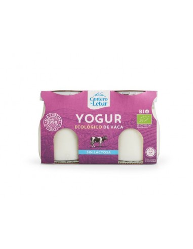 Refrig yogur de vaca BIO sin lactosa 2x125g