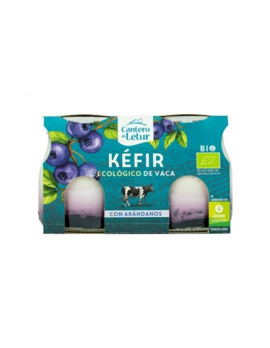 Refrig kéfir de vaca con arándanos BIO 2x125g