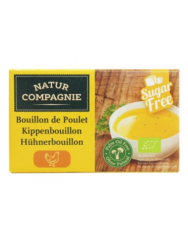 Caldo de pollo BIO en pastillas 88gr