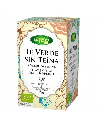 Té verde sin teína infusión ECO 28g