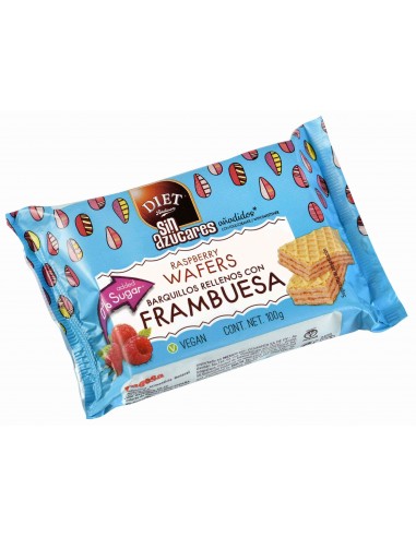 Barquillos relleno  frambuesa 100gr