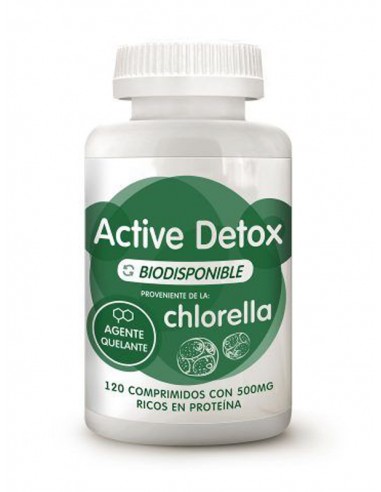 Active detox biodisponible chlorella 500 mg 120 comp