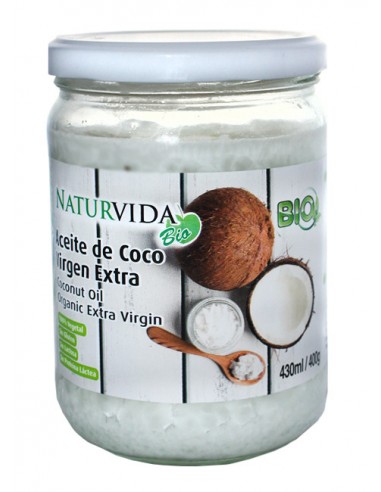 Aceite de coco virgen extra  BIO 400gr 430ml