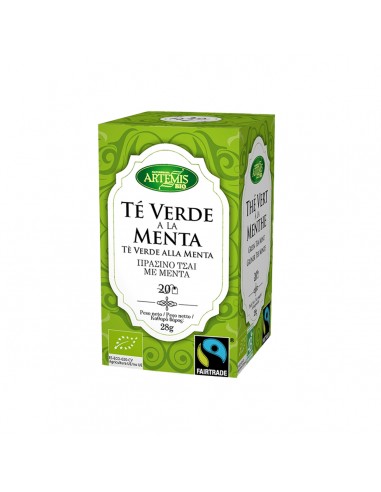 Té verde menta infusión fairtrade ECO 28g