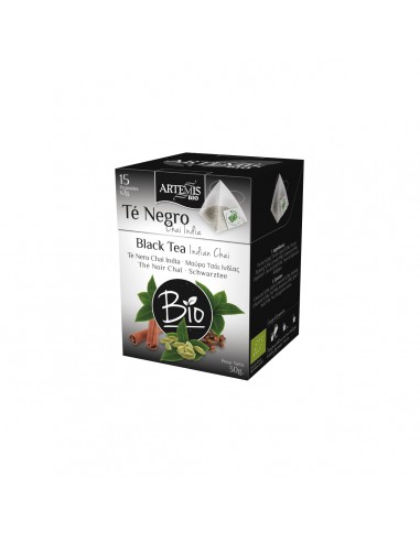 Pirámide infusión té negro chai india ECO 30g