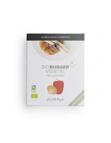 Hamburguesa  vegetal seitan shiitake y pimiento BIO ld 160 g