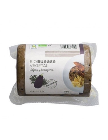 Refrig hamburguesa vegetal BIO algas y berenjena fam 750g