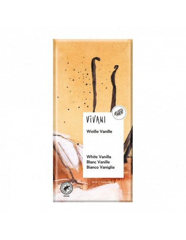 Chocolate BIO blanco vainilla bourbon 80gr - vivani