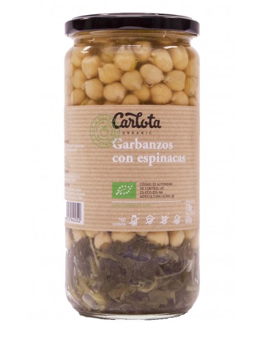 Garbanzos con espinacas 500gr