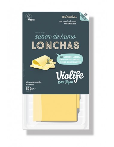 Refrig queso violife lonchas ahumado 200 gr.