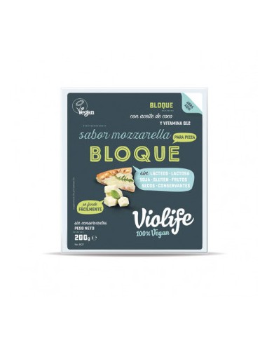 Refrig queso violife bloque mozzarella 200 gr.