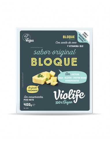 Refrig queso violife bloque original 400 gr.