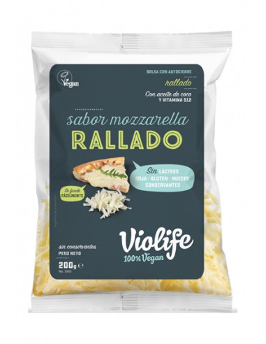 Refrig queso violife rallado mozzarella 200 gr.