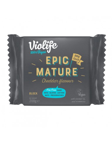 Refrig queso violife bloque epic mature cheddar 200 g