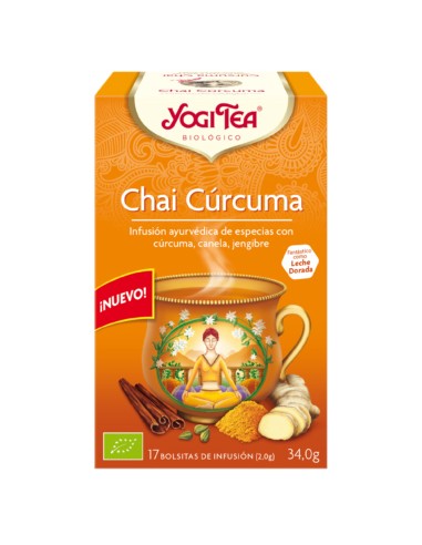 Yogi tea chai curcuma BIO 17 bolsitas