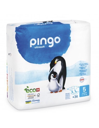 Pañales ecológicos pingo talla 5 junior (36und)