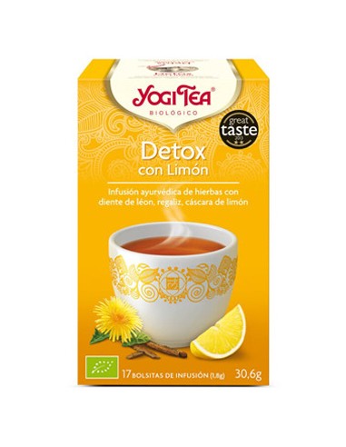 Yogi tea detox limon BIO 17 bolsitas