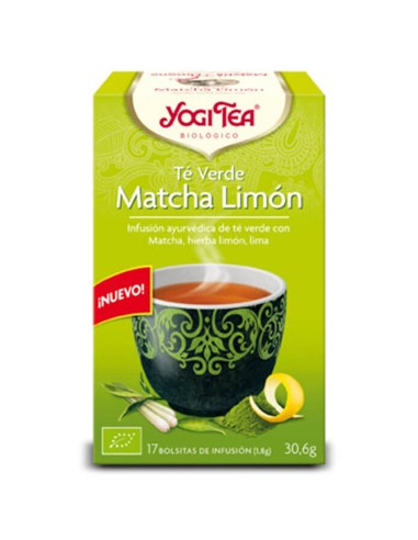 Yogi tea te verde matcha limon  BIO 17 bolsitas