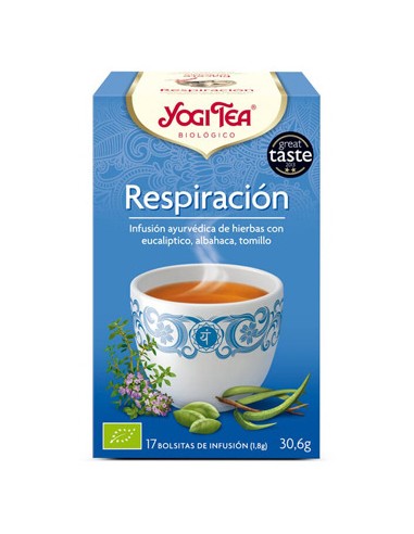 Yogi tea respiracion  BIO 17 bolsitas