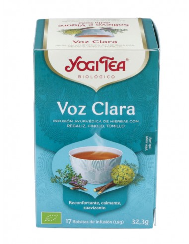 Yogi tea voz clara (garganta)  BIO 17 bolsitas