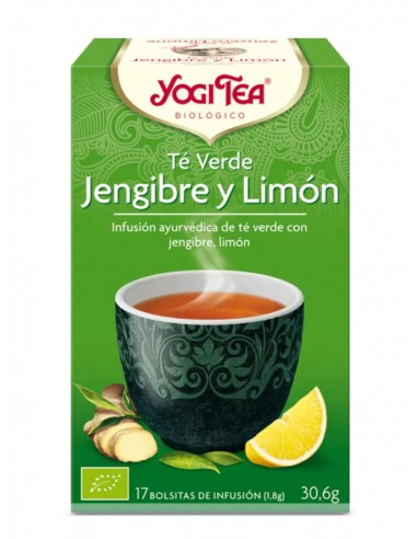 Yogi tea tea verde jengibre y limon  BIO 17 bolsitas