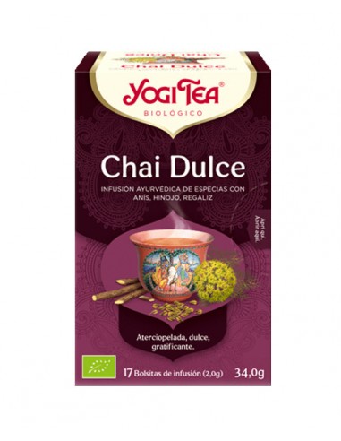 Yogi tea chai dulce BIO 17 bolsitas