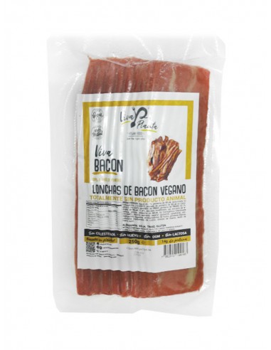 Congelado bacon vegano 250gr - viva planta