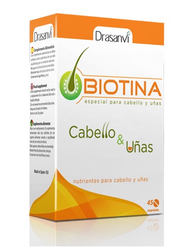 Biotina cabello  y uñas 45 comp