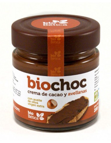 Biochoc crema de cacao avellana BIO 200gr cristal