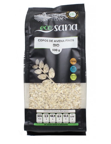 Copos avena finos BIO 500gr ecosana