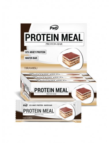 Barrita tiramisu protein meal 35gr sin azucar añadido x 12 uds