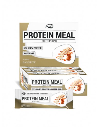 Barrita banoffee protein meal 35gr sin azucar añadido x 12 uds