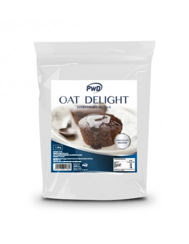 Harina de avena oat delight chocolate brownie 1.5 kg