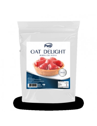 Harina de avena oat delight fresa 1.5 kg