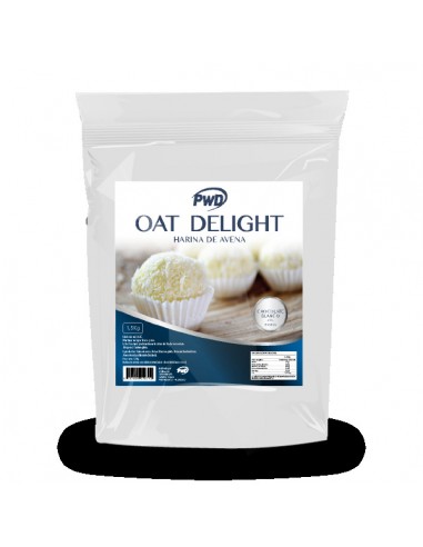 Harina de avena oat delight chocolate blanco y coco 1.5 kg