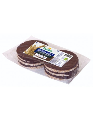 Tortitas de arroz chocolate negro BIO 100 gr