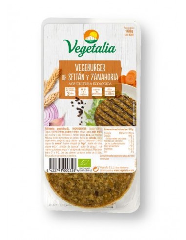 Refrig vegeburguer seitan zanahoria  BIO 160 g ccpae