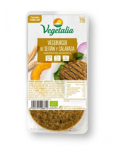 Refrig vegeburguer seitan calabaza BIO 320 g ccpae