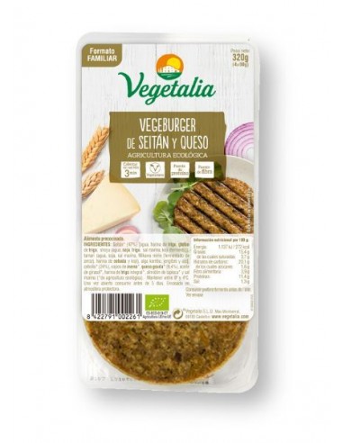 Refrig vegeburguer seitan y queso  BIO 320g ccpae