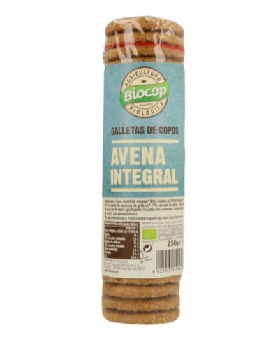 Galleta copos avena integral Biocop 250 g