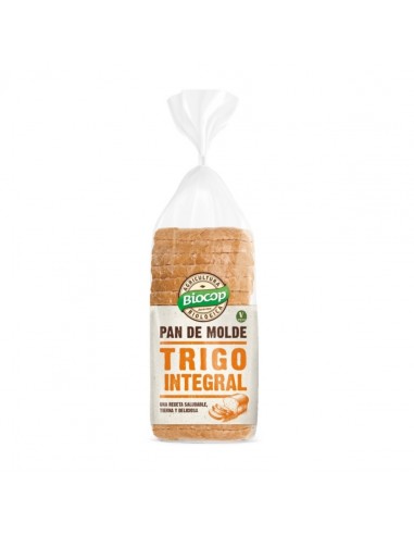 Pan molde blando trigo integral Biocop 400gr