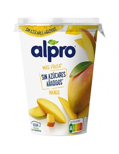 Refrig yogur vegetal mango sin azucar 400g