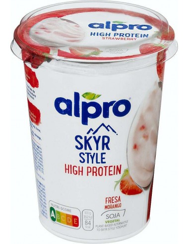 Refrig yogur vegetal estilo skyr fresa 400 gr